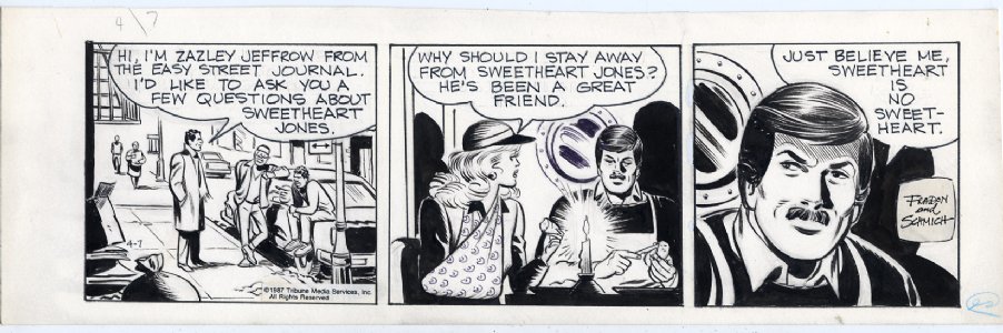Brenda Starr Daily 4/7/1987 Comic Art