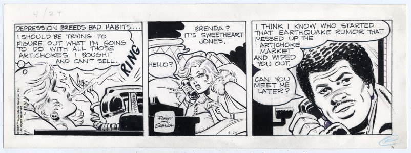 Brenda Starr Daily 4/24/1987 Comic Art
