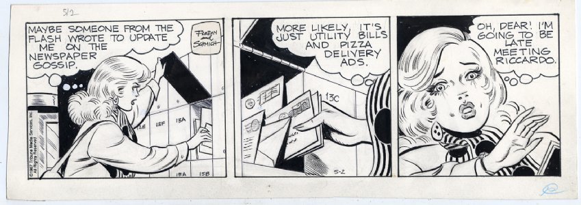 Brenda Starr Daily 5/2/1987 Comic Art