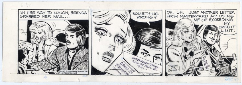 Brenda Starr Daily 5/4/1987 Comic Art