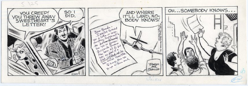 Brenda Starr Daily 5/25/1987 Comic Art
