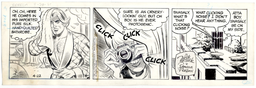 Brenda Starr Daily 4/22/1981 Comic Art