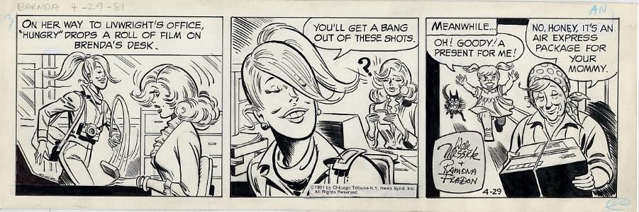 Brenda Starr Daily 4/29/1981 Comic Art