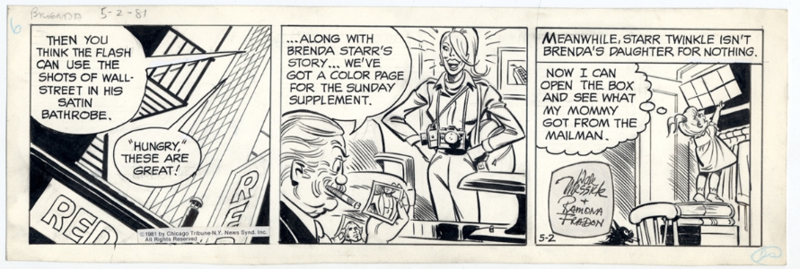 Brenda Starr Daily 5/2/1981 Comic Art