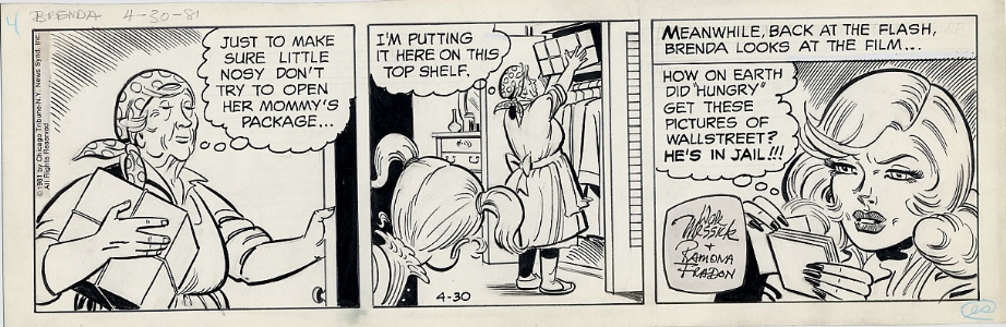 Brenda Starr Daily 4/30/1981 Comic Art
