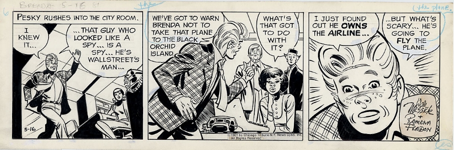 Brenda Starr Daily 5/16/1981 Comic Art